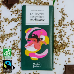 Chocolat noir au CBD anti gaspi
