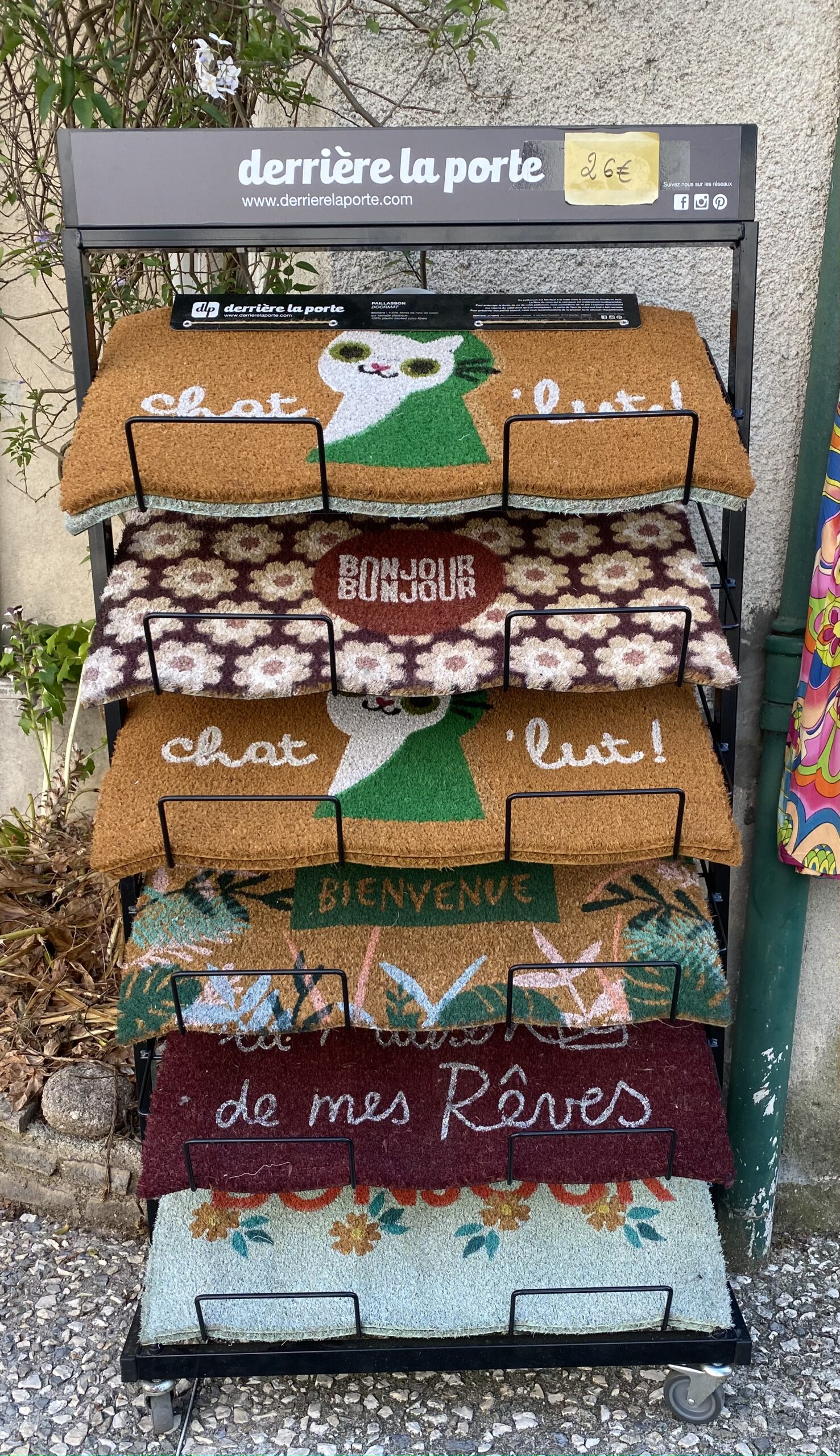 Paillasson de créateurs français de chez Derrière la Porte